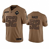 Men's Los Angeles Chargers #52 Khalil Mack 2023 Brown Salute To Service Limited Football Stitched Jersey Dyin,baseball caps,new era cap wholesale,wholesale hats